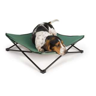 BREEZY BUNK FOLDING PET BED~~SMALL~~GREEN*or*TAUPE  