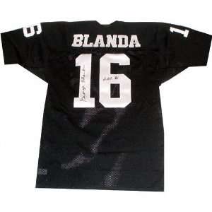 George Blanda Oakland Raiders Autographed Throwback Jersey 