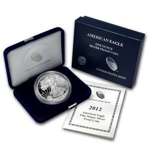  2012 W 1 oz Proof Silver American Eagle w/Box & COA Toys 