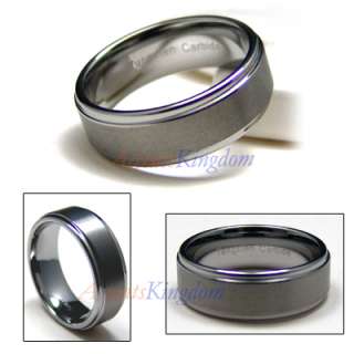 9MM FOREVER MENS TUNGSTEN RING STEP EDGE WEDDING BAND  
