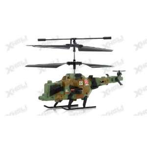   RC Mini Helicopter 3 Channel RTF with LED Transmitter (Green) Toys