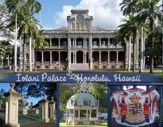 Hawaii Honolulu   IOLANI PALACE Souvenir Fridge Magnet  