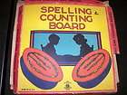 SPELLING AND COUNTING BOARD AMERICAN TOYS COMPLETE EDUCATIONAL VINTAGE