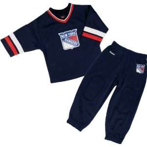  New York Rangers Kids (4 7) Short Sleeve Hockey Jersey and Pant 
