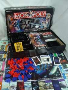 2004 STAR WARS MONOPOLY BOARD GAME ORIGINAL TRILOGY EDITION COMPLETE 