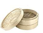 Authentic Chinese Bamboo Steamer   4 Piece Set
