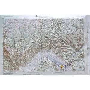  GRAND JUNCTION REGIONAL Raised Relief Map in the states of 