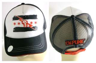 CM Punk White Best in the World WWE Baseball Cap Hat New  