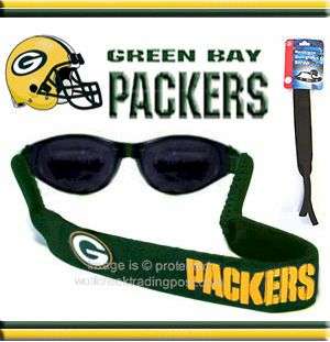 GREEN BAY PACKERS SUNGLASSES & STRAP (SET) NEW NFL STYLE   COOL GIFT 