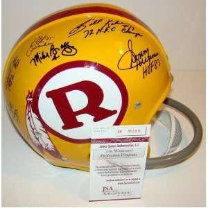  7 Redskins Greats SIGNED RIDDELL Proline RK Helmet JSA 