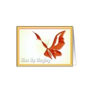  Rise up Singing Butterfly Note Card Card Health 