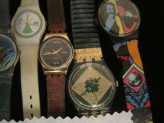 Vintage LOT 25 Swatch Watches Swiss Wear Repair Parts Watch  