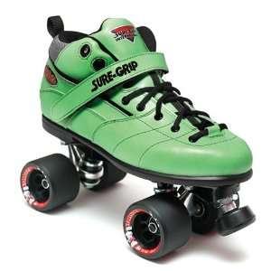  Sure Grip Rebel Fugitive Roller Skates   Green Boot   Size 