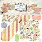 OH BABY GIRL 6 take out boxes BASIC GREY scrapbooking