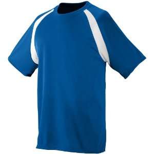Augusta Youth Wicking Color Block Custom Soccer Jersey ROYAL/ WHITE YM