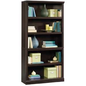  Sauder 5 Shelf Split Bookcase Jamocha Wood