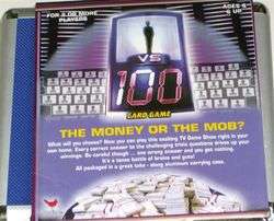 vs 100 CARD GAME TV Quiz Show MONEY OR MOB Free Ship  