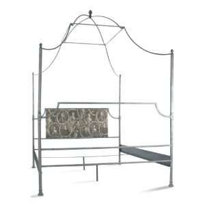   Country Rustic Metal Old World Canopy Bed  Queen
