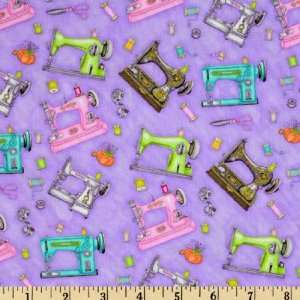   Craft Sewing Machines Purple Fabric By The Yard Arts, Crafts & Sewing