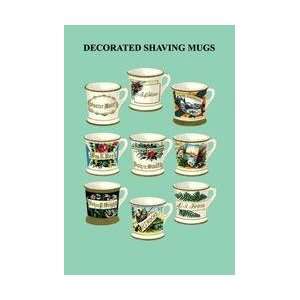  Decorated Shaving Mugs #2 20x30 poster