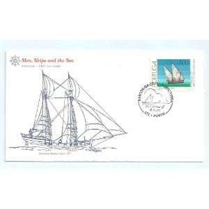   Cover Cancelled 7.00 Stamp Dated 7 11 1977. Men, Ships And The Sea