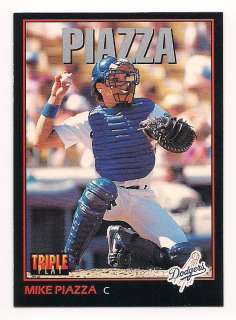 1993 LEAF Triple Play #55 MIKE PIAZZA  