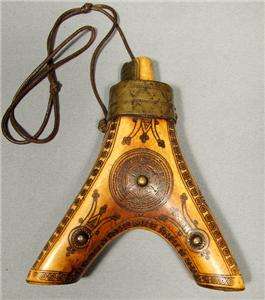 Antique Ukrainian Cossack Gun Powder Flask for Sword  