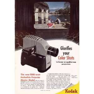  1948 Ad Kodak 1000 Watt Kodaslide Projector Master Model 