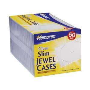  CD JEWEL CASES 50 PACK CLEAR SLIM  Players 