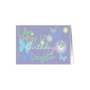    12th Birthday daughter, pastel butterflies Card Toys & Games