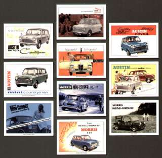 CLASSIC MINI   Collectors Cards   Cooper, Moke, Van etc  