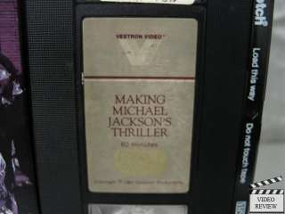 Making Michael Jacksons Thriller VHS Music Documentary  