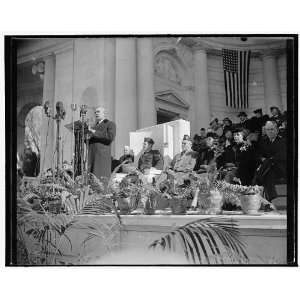   principal speaker at Arlington Armistice Day ceremonies. Washington