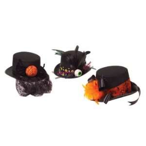  Pack of 3 Spider/Net/Feather/Eyeball Halloween Hats Costume 