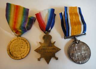 WWI Trio War Medals   Pte E F Bass ASC Ref 11  