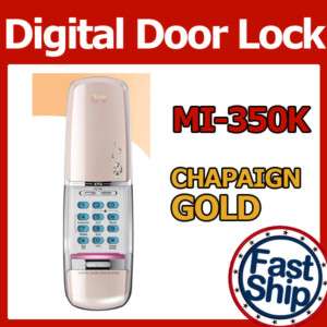 MI 350K Keyless Digital Door Lock No Fingerprint GOLD  