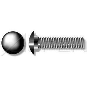 18 X 1 1/4 Carriage Bolts Round Head, Square Neck A307 Steel, Black 