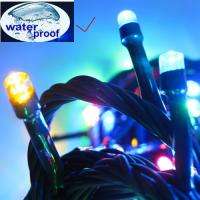   LED Color Christmas Xmas Light Bulb Party Waterproof Dark Green Wire