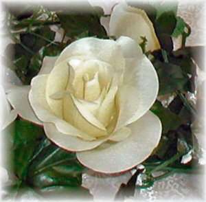 CREAM IVORY Rose Garland ~ Silk Wedding Flowers ~ Arch Gazebo 