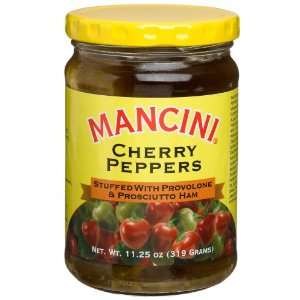 Mancini Cherry Pepper Stuffed with Provolone & Prosciutto Ham, 11.25 