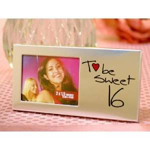  Wedding Favors To Be Sweet 16 Silver Metal Photo Frame 