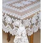 Heritage Lace CANTERBURY CLASSIC OBLONG TABLECLOTH rectangle Napkins 