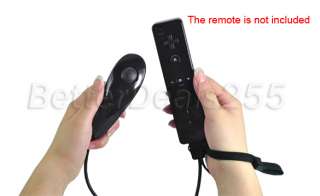 Nunchuk Controller For Nintendo Wii Left Handle Black  