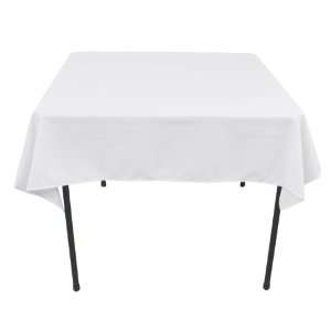    52 Inch Square Ambassador Tablecloth White