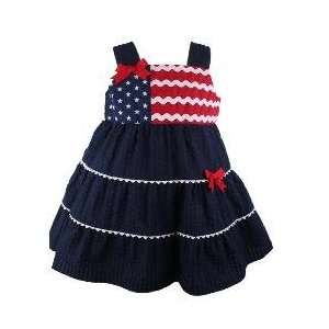   Rare Editions Infant Girls Fourth of July Dress (Size 18 Months) Baby