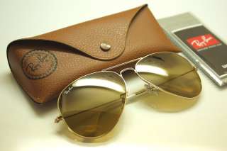 Rayban 3025 001/3k Gold mirror Aviator Sunglasses 62mm  