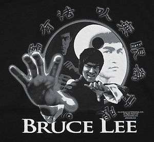 Bruce Lee Enter T Shirt Black Martial Arts Yin Yang BABA  