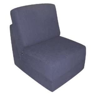   50234 Teen Chair in Navy Micro Suede Pillow Yes Furniture & Decor