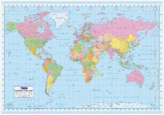 HUGE Giant 5 Foot World Map Poster Entire Globe School  