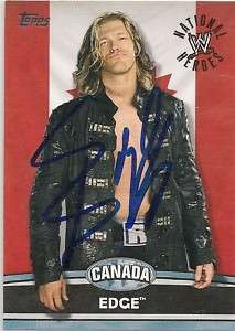 WWE EDGE Signed National Card RAW SMACKDOWN  